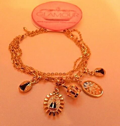 Pulseira penduricalhos Nossa Senhora Aparecida