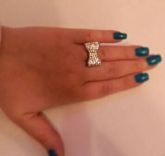 Anel lacinho todo em strass